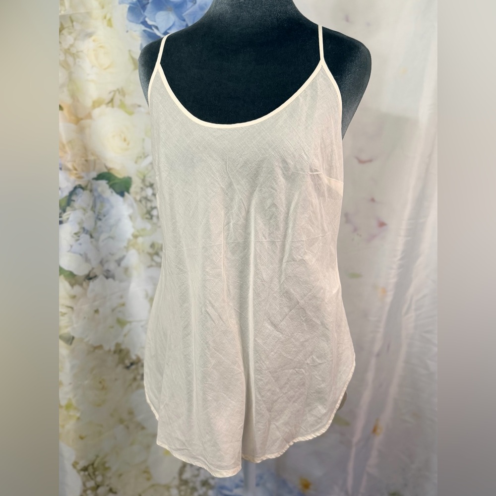 Ralph Lauren Black Label Cream Ivory Cami Thin Soft Cotton Very lightweight M